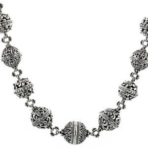 Artisan of Bali Sterling Silver Station Necklace
